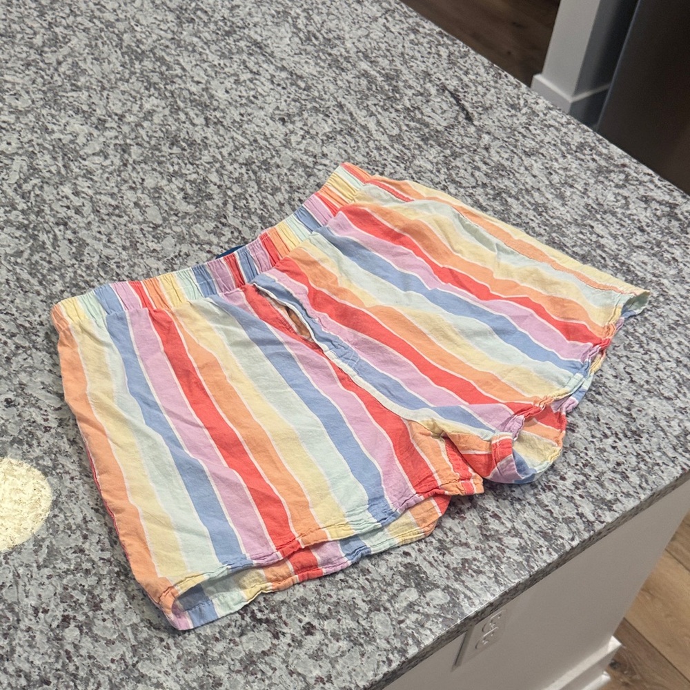 Old Navy Rainbow Striped Elastic-Waist Casual Shorts